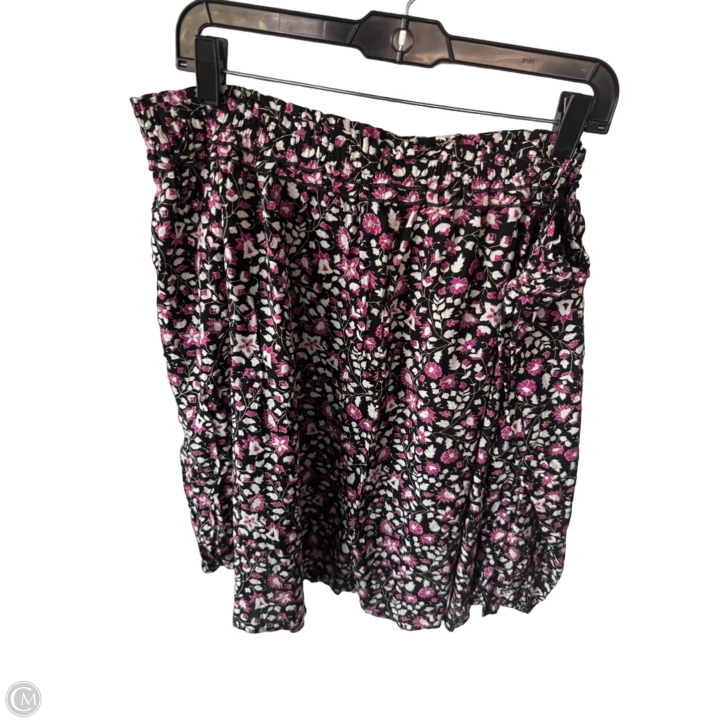 Blouse 3/4 Sleeve By Lane Bryant In Black & Pink, Size: Xl