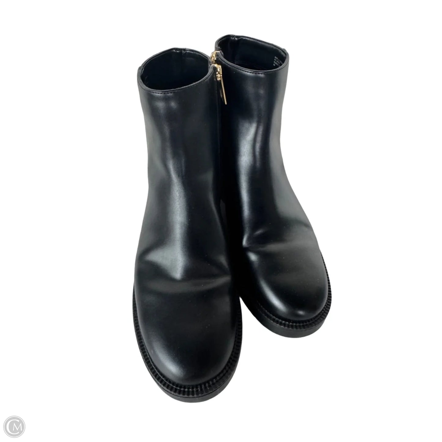 Boots Ankle Flats By Michael By Michael Kors In Black & Brown, Size: 9