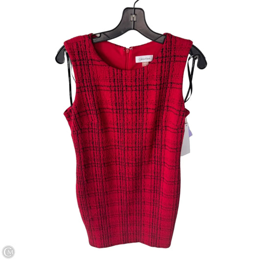 Dress Work By Calvin Klein In Red, Size: Mp