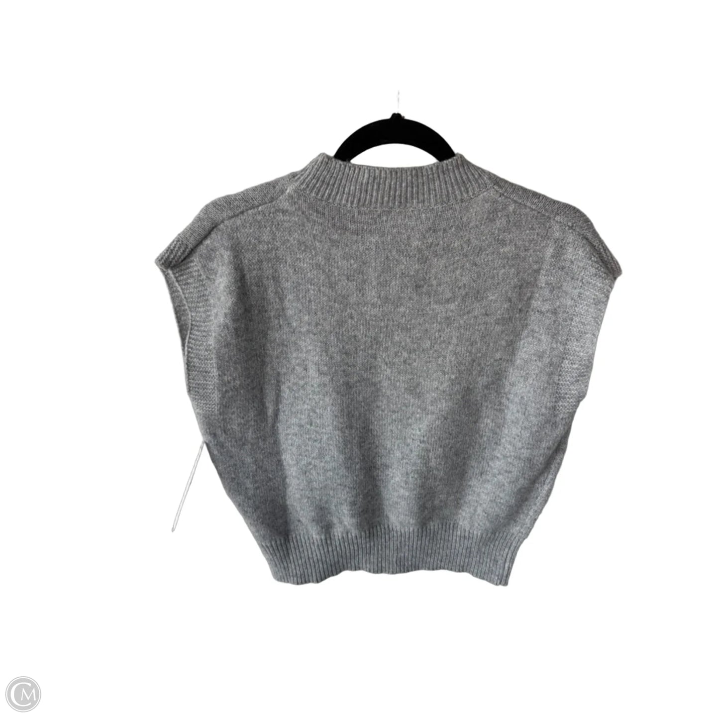 Vest Sweater By Cmf In Grey, Size: S