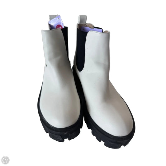 Boots Ankle Heels By Nasty Gal In White, Size: 5