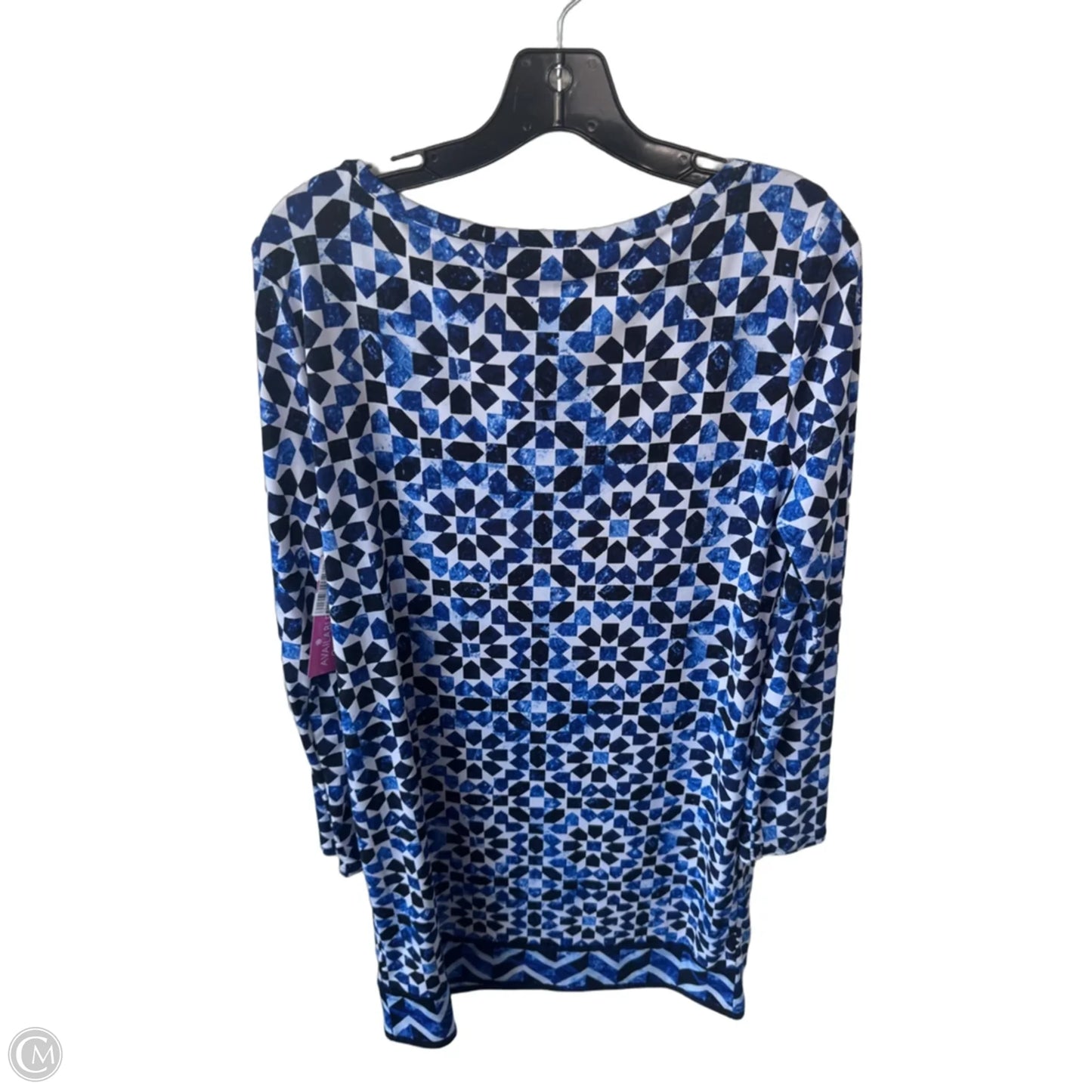 Dress Work By Michael By Michael Kors In Blue & White, Size: L