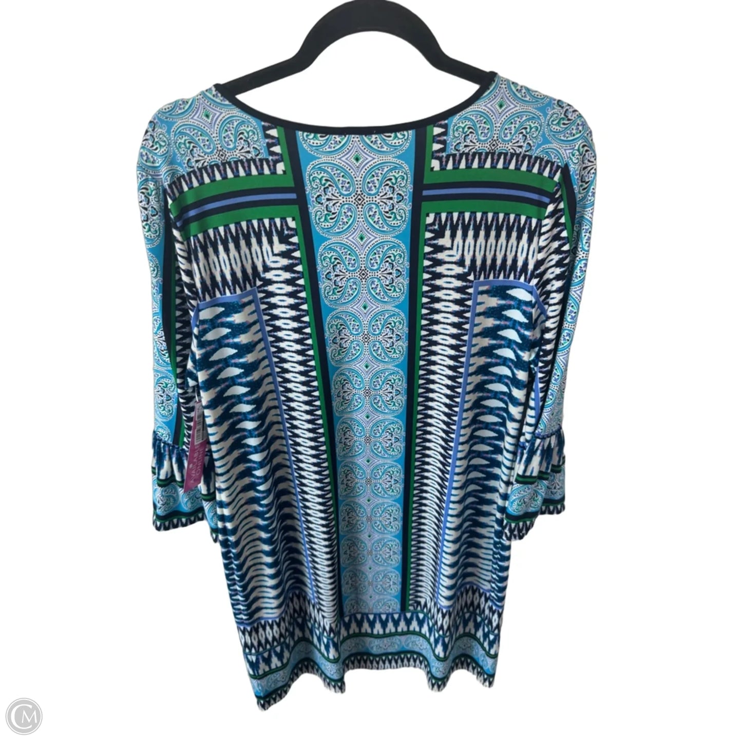 Dress Work By Chicos In Blue & White, Size: L