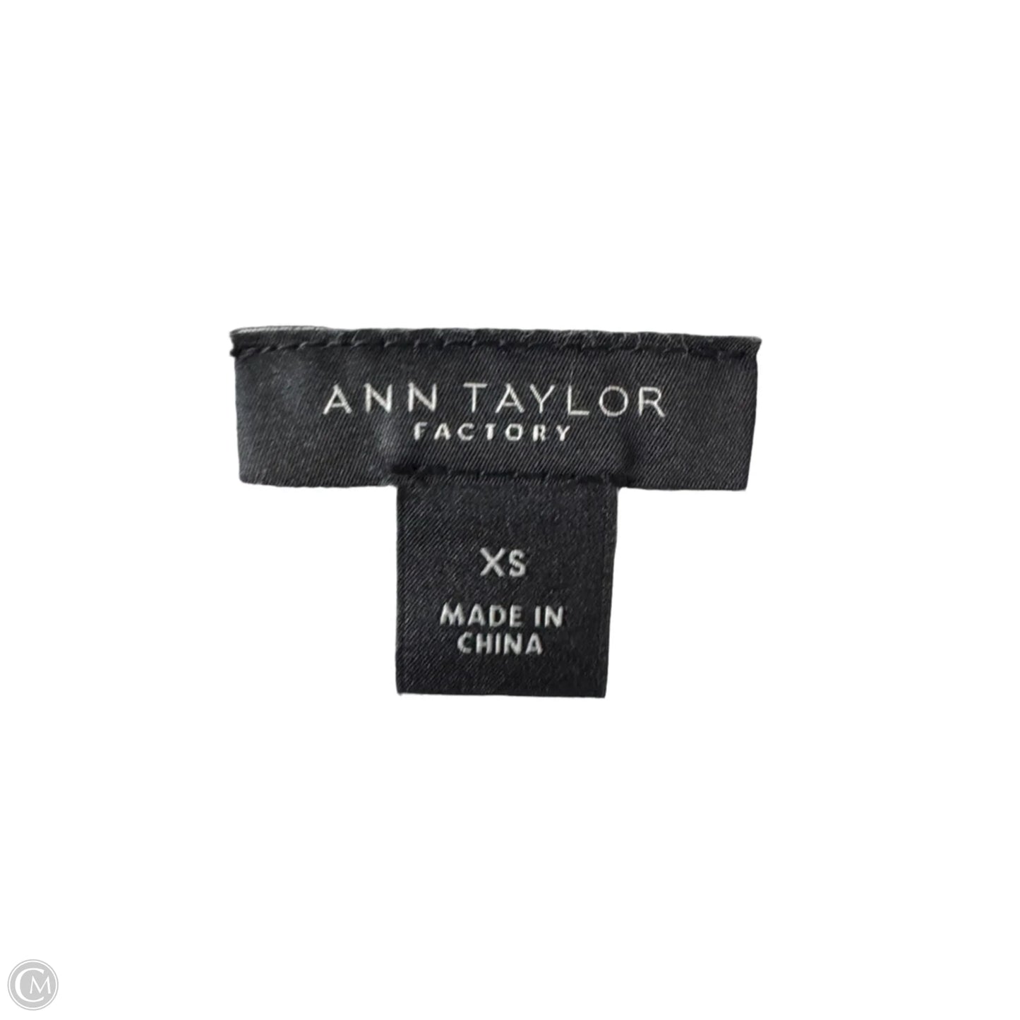 Sweater Cardigan By Ann Taylor In Blue & White, Size: Xs