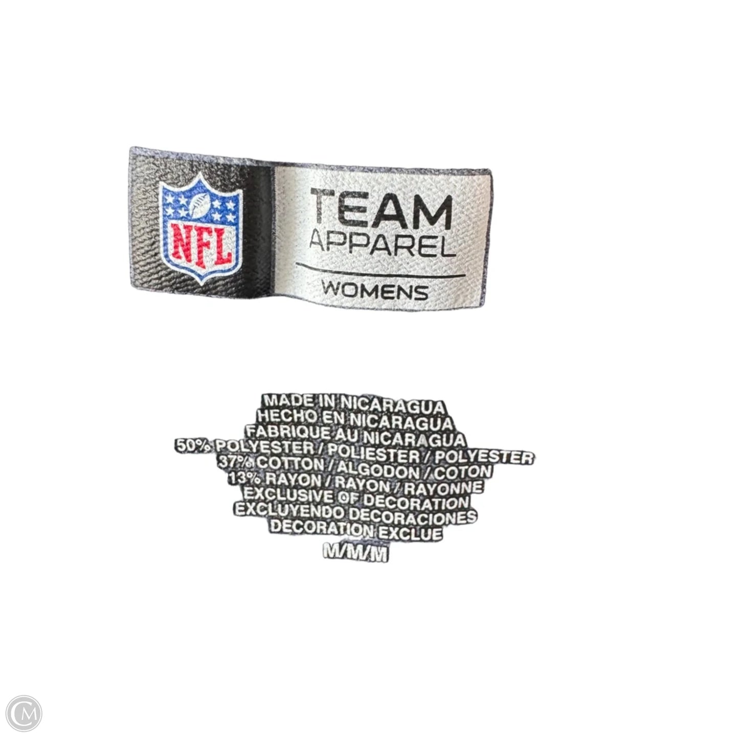 Top Short Sleeve By Nfl In Blue & Orange, Size: M