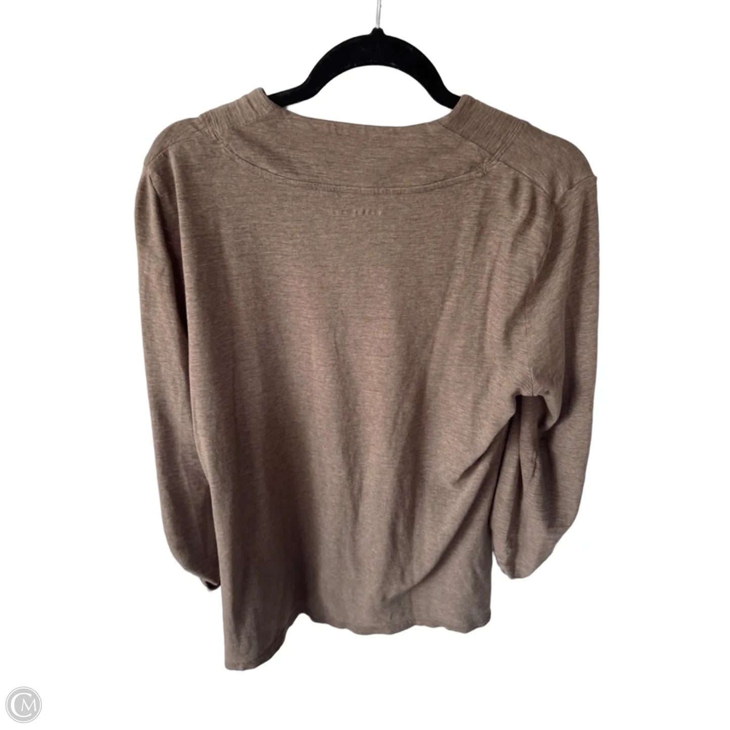 Tunic Long Sleeve By Eddie Bauer In Brown, Size: L