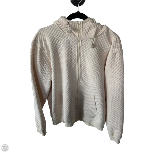 Sweatshirt Hoodie By Staccato In Cream, Size: M