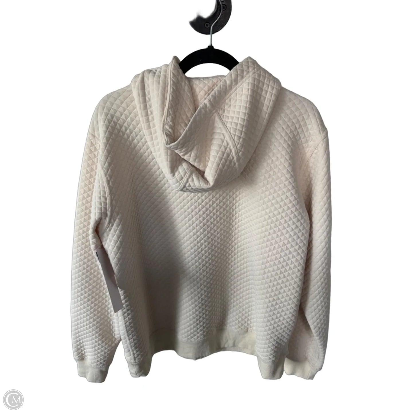Sweatshirt Hoodie By Staccato In Cream, Size: M