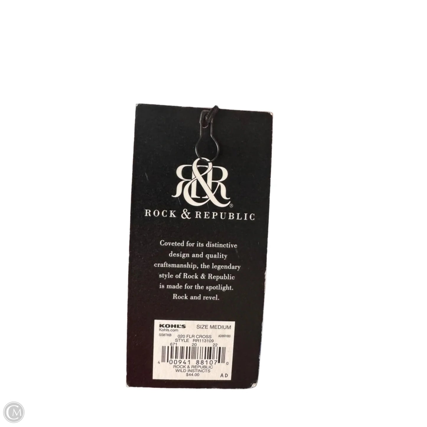 Top Sleeveless By Rock And Republic In Black & Cream, Size: S