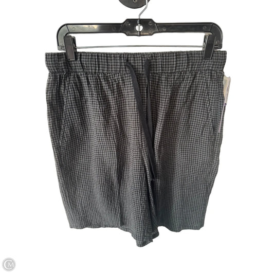 Shorts By Eileen Fisher In Black & Grey, Size: 4p