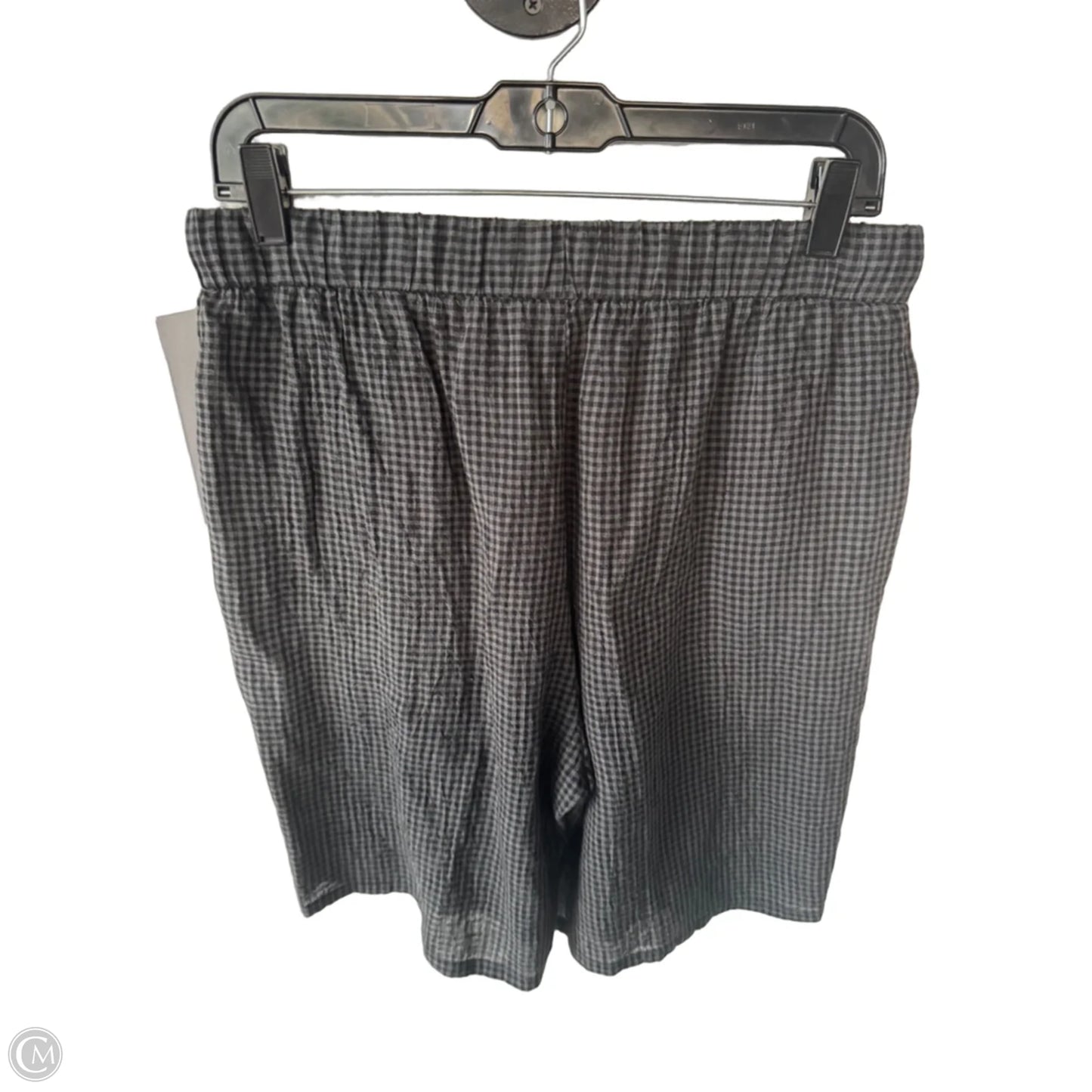 Shorts By Eileen Fisher In Black & Grey, Size: 4p
