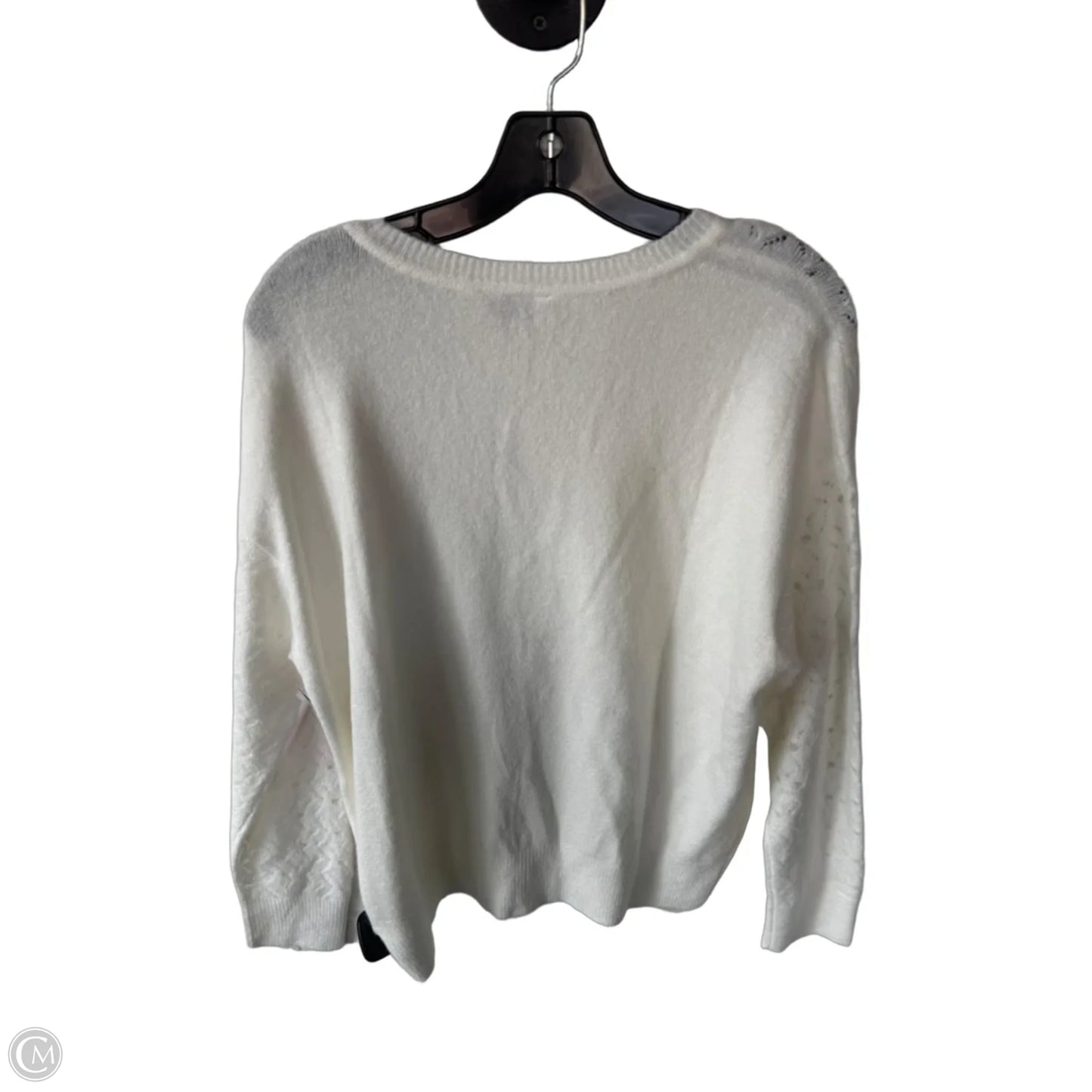 Sweater By Loft In White, Size: L