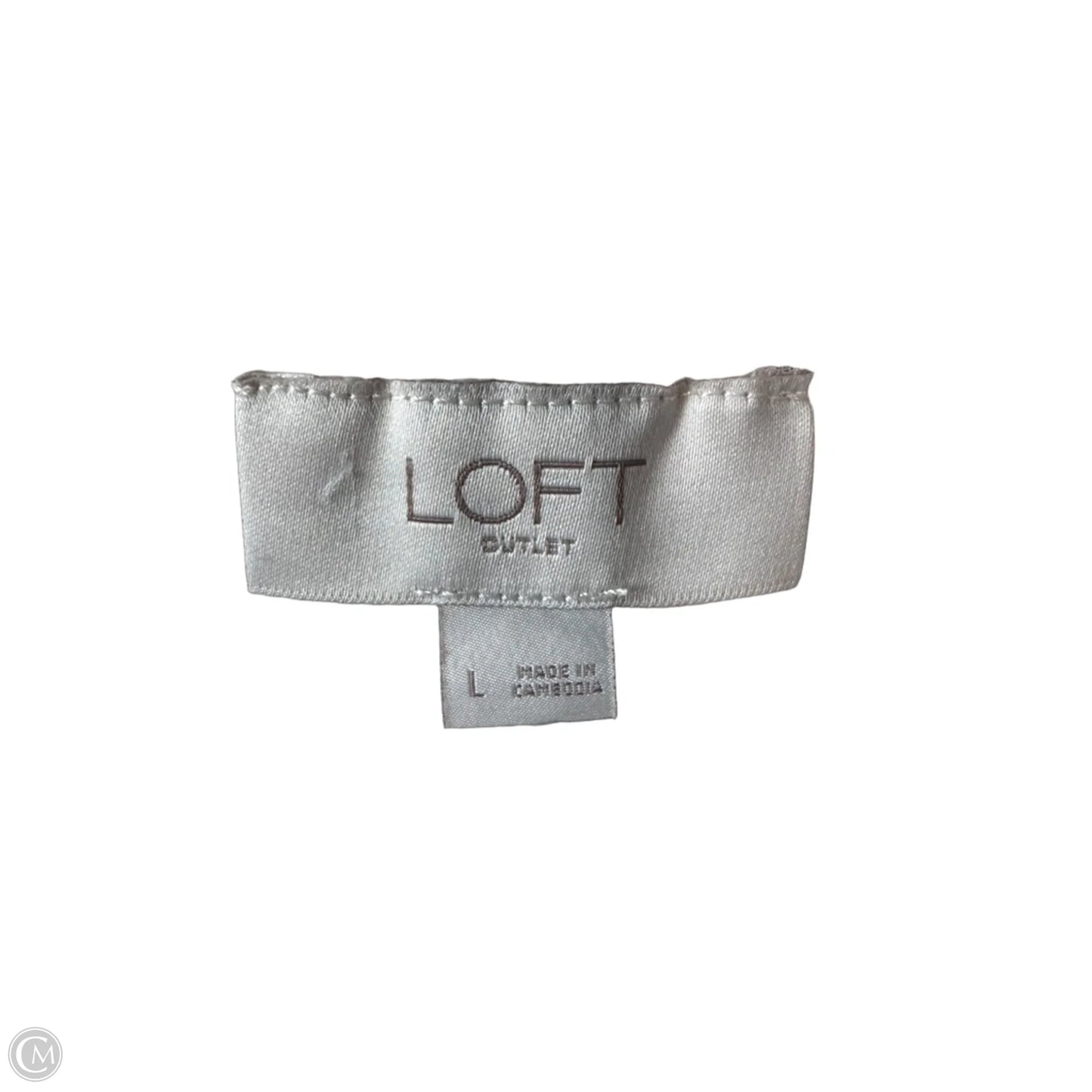 Sweater By Loft In Green & Pink, Size: L