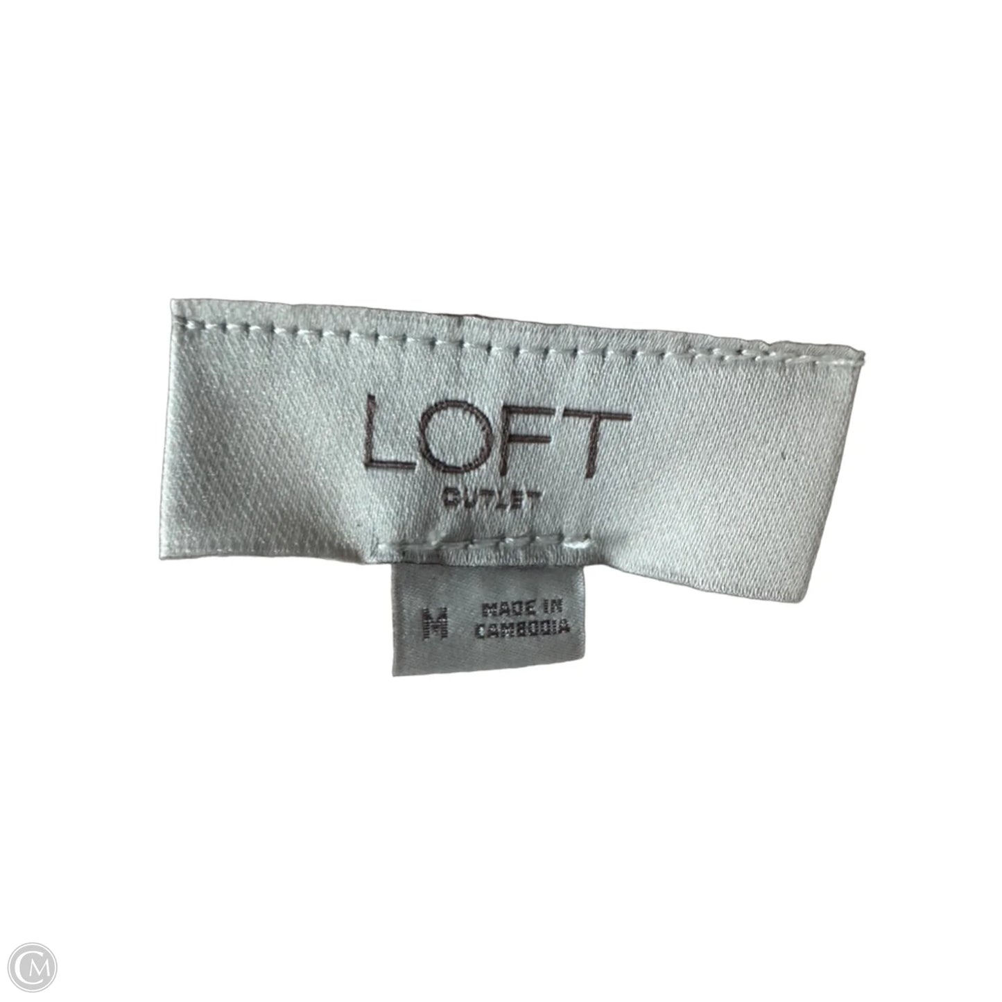 Sweater By Loft In Tan & White, Size: M