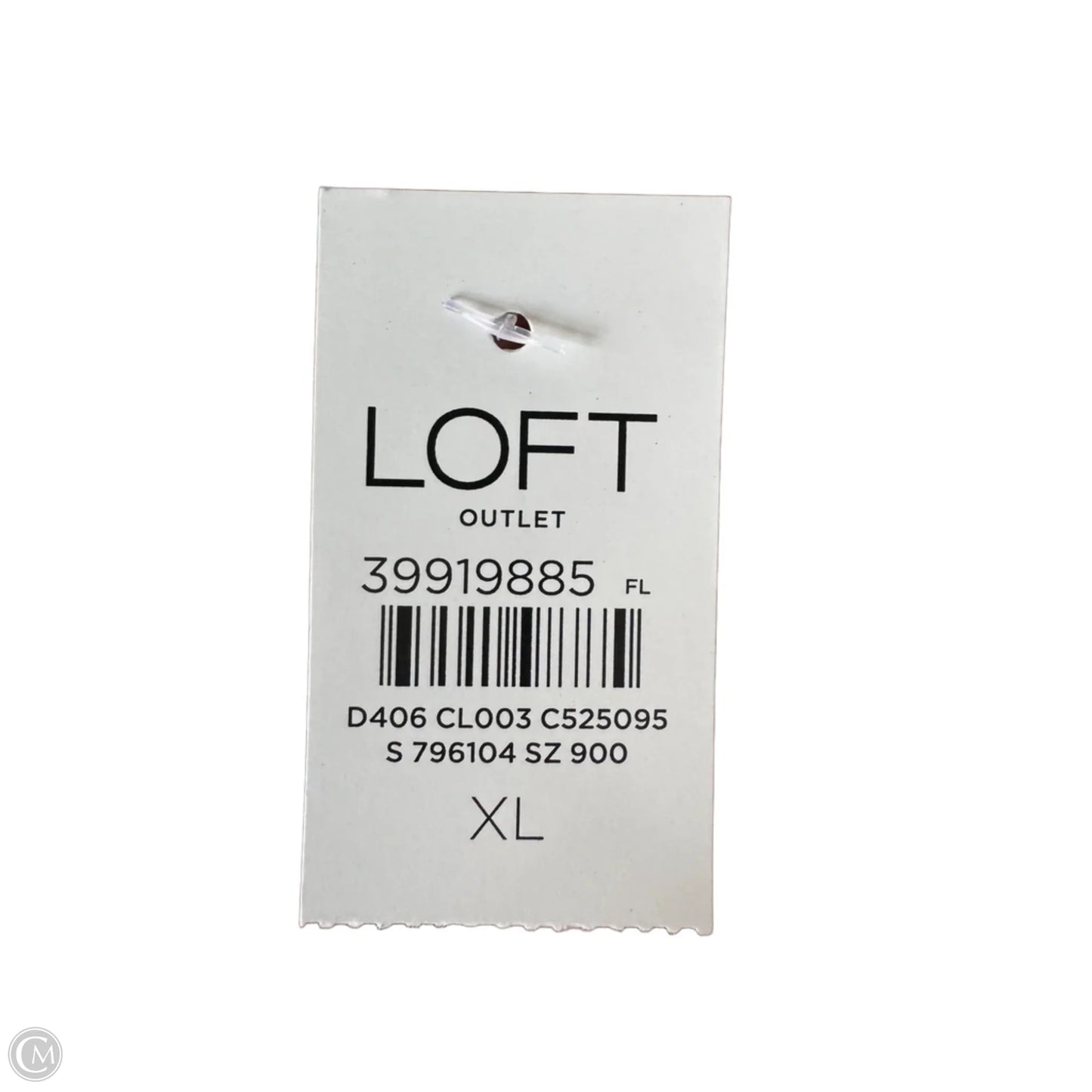 Sweater By Loft In Blue & White, Size: Xl