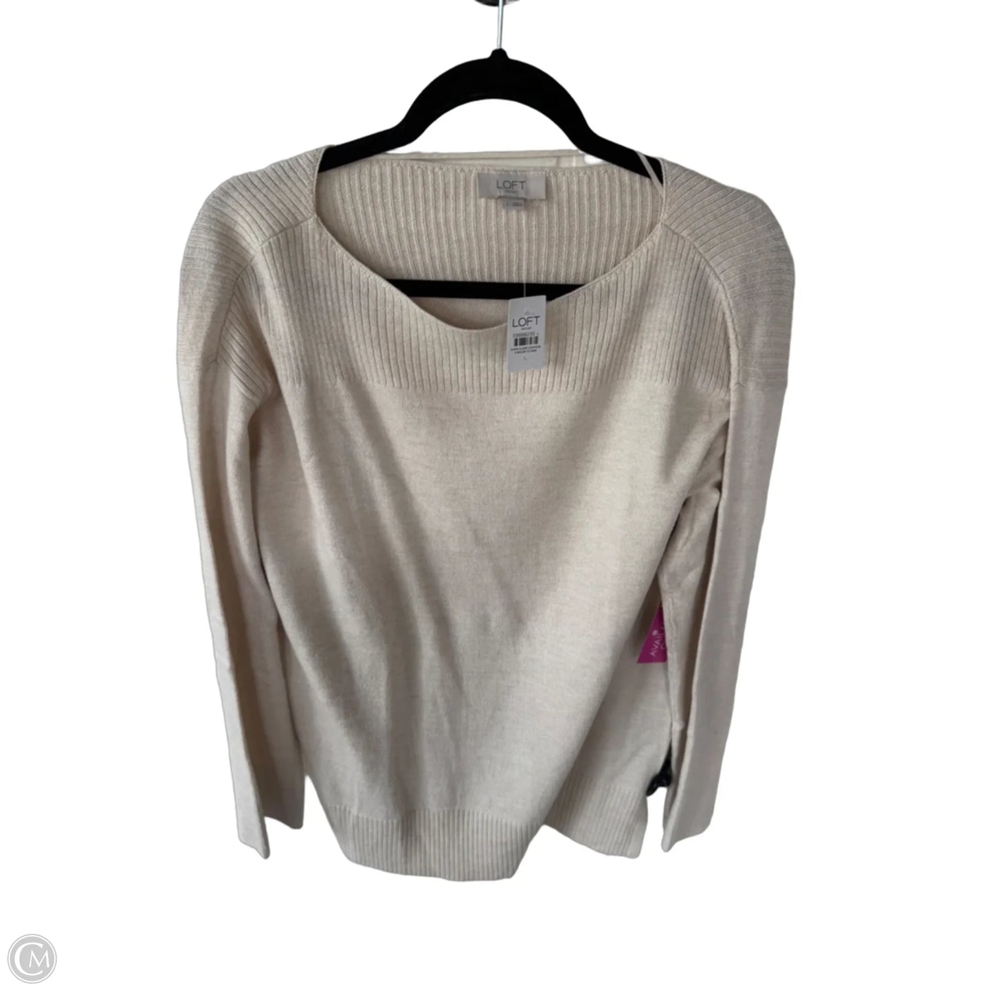 Sweater By Loft In Tan, Size: L