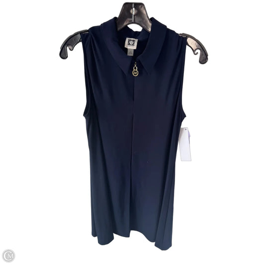 Dress Work By Anne Klein In Navy, Size: M
