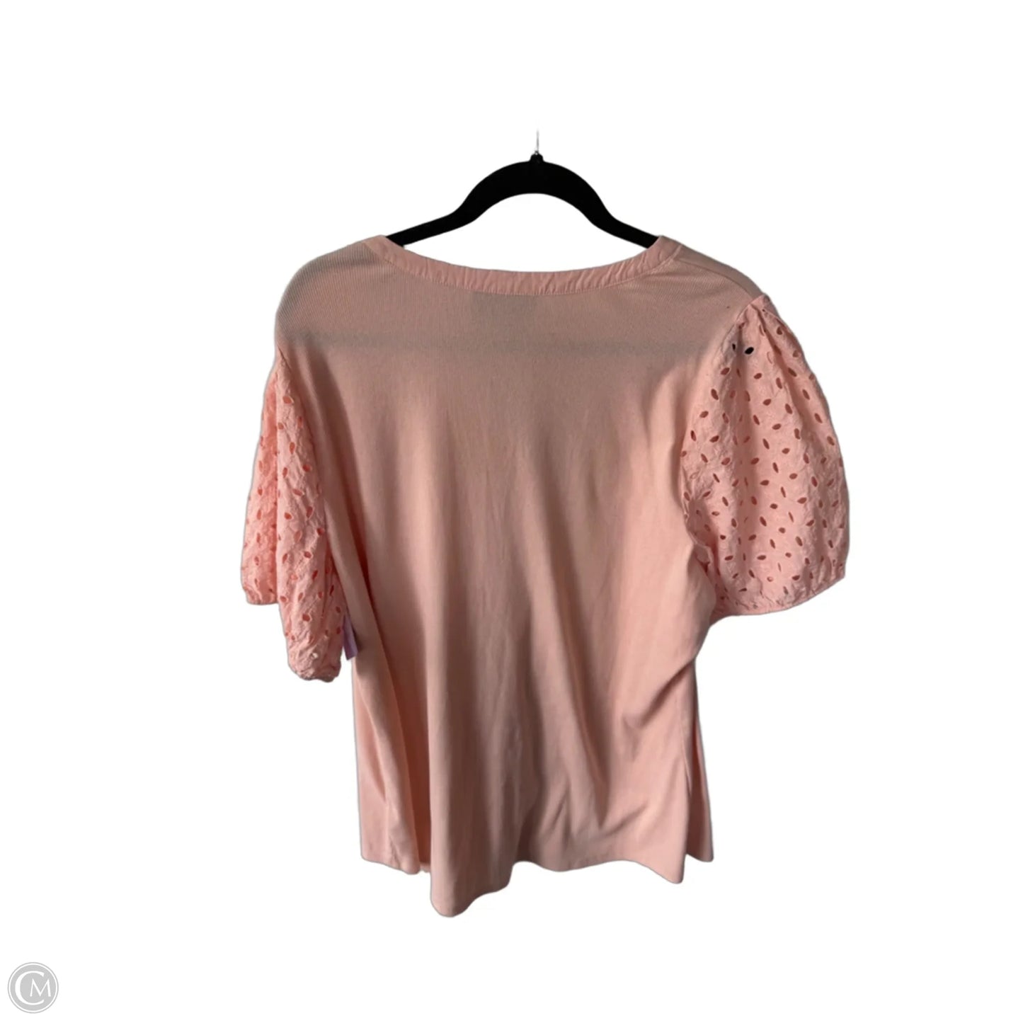 Top Short Sleeve By Lane Bryant In Peach, Size: 3x