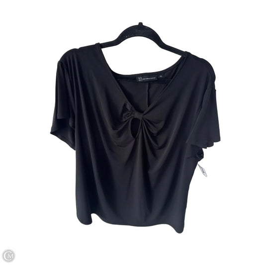 Top Short Sleeve By New York And Co In Black, Size: Xxl