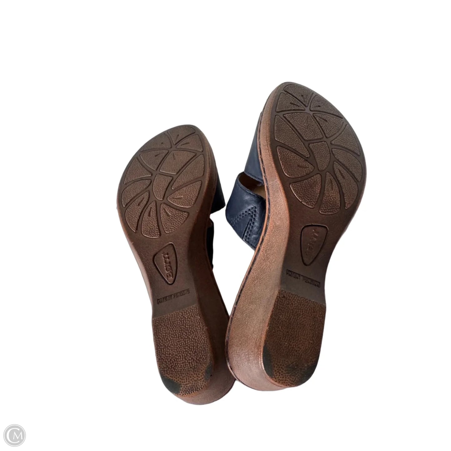 Sandals Heels Wedge By Born In Blue & Tan, Size: 8