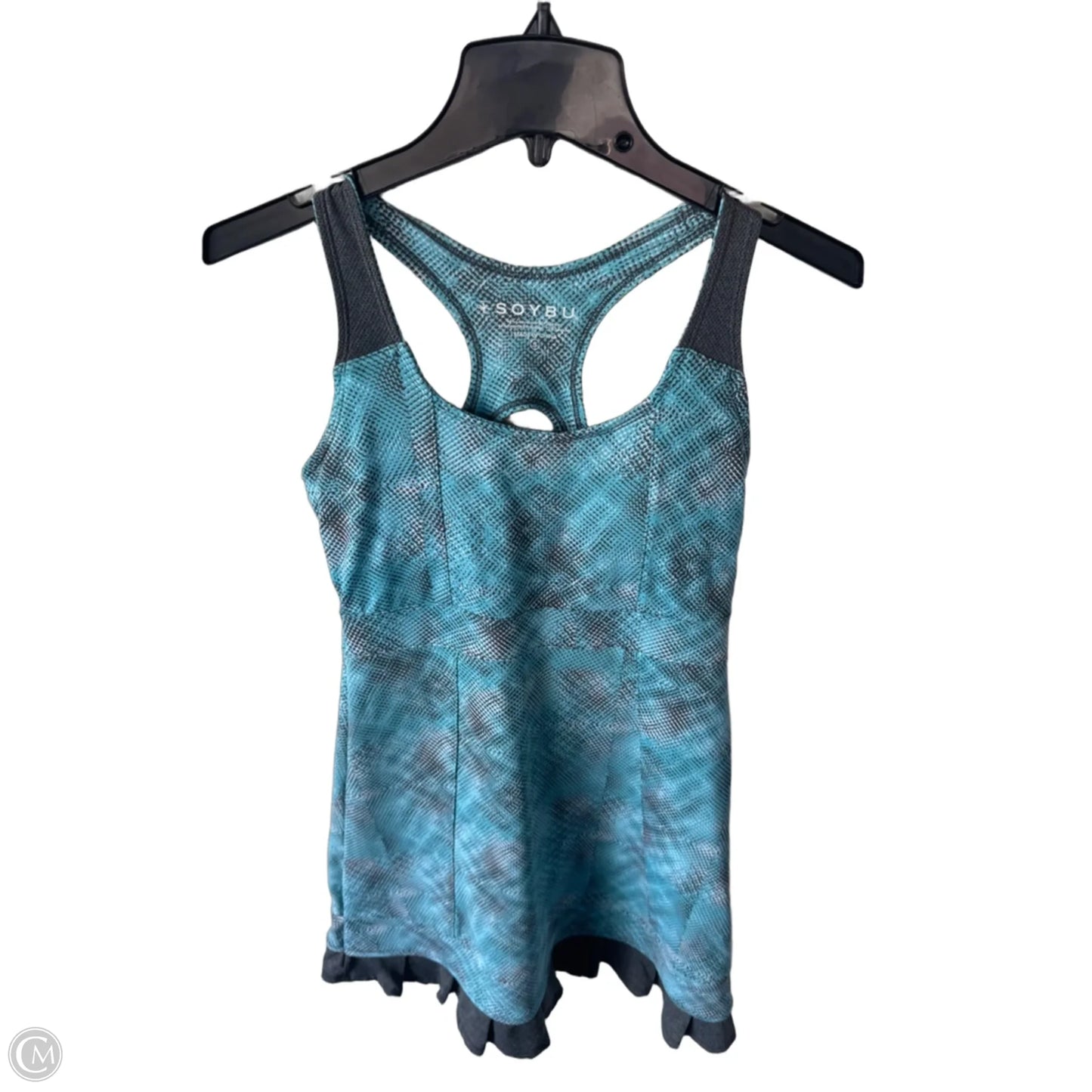 Athletic Dress By Soybu In Blue & Grey, Size: S