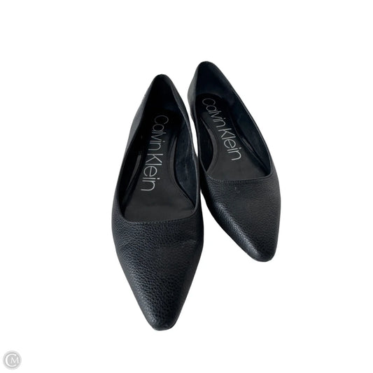 Shoes Flats By Calvin Klein In Black, Size: 8