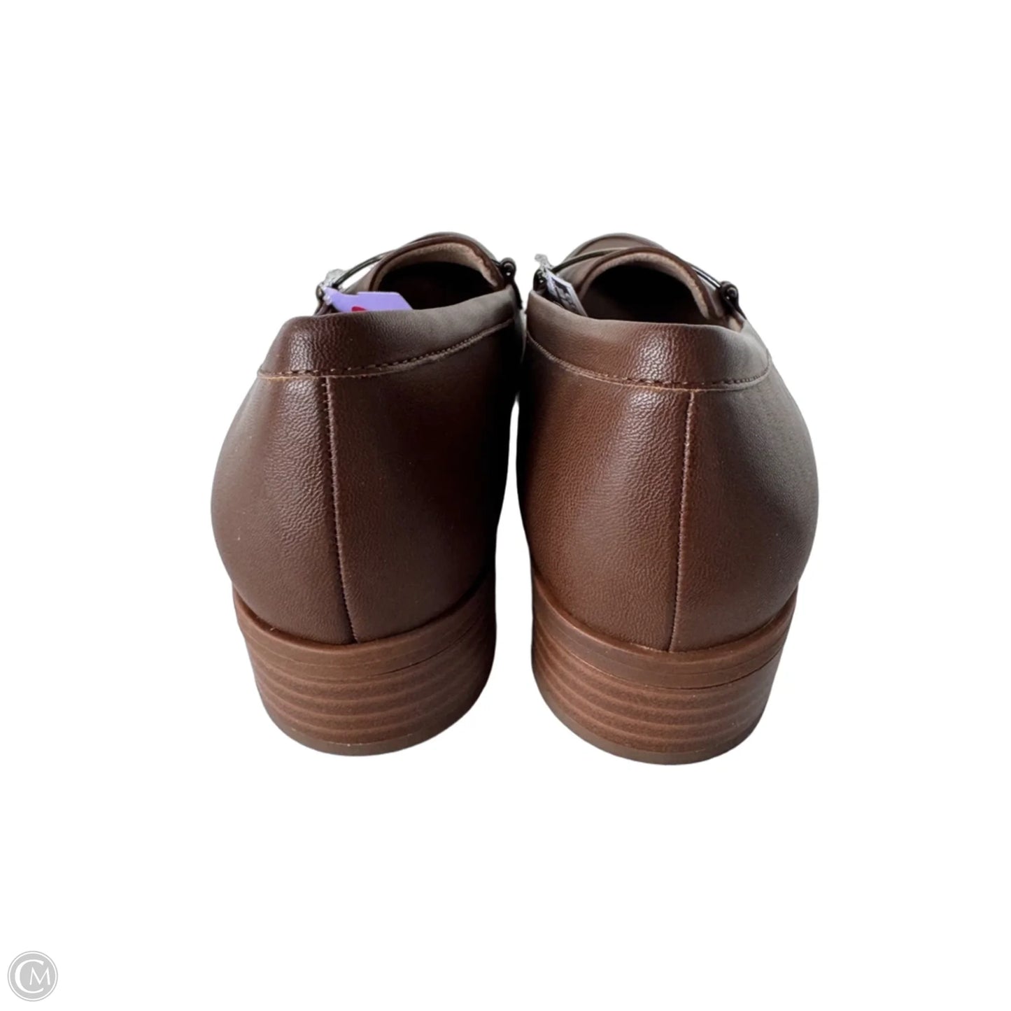 Shoes Flats By Natural Soul In Brown & Gold, Size: 7.5