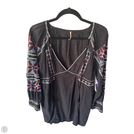 Dress Casual Short By Free People In Black & Blue, Size: S