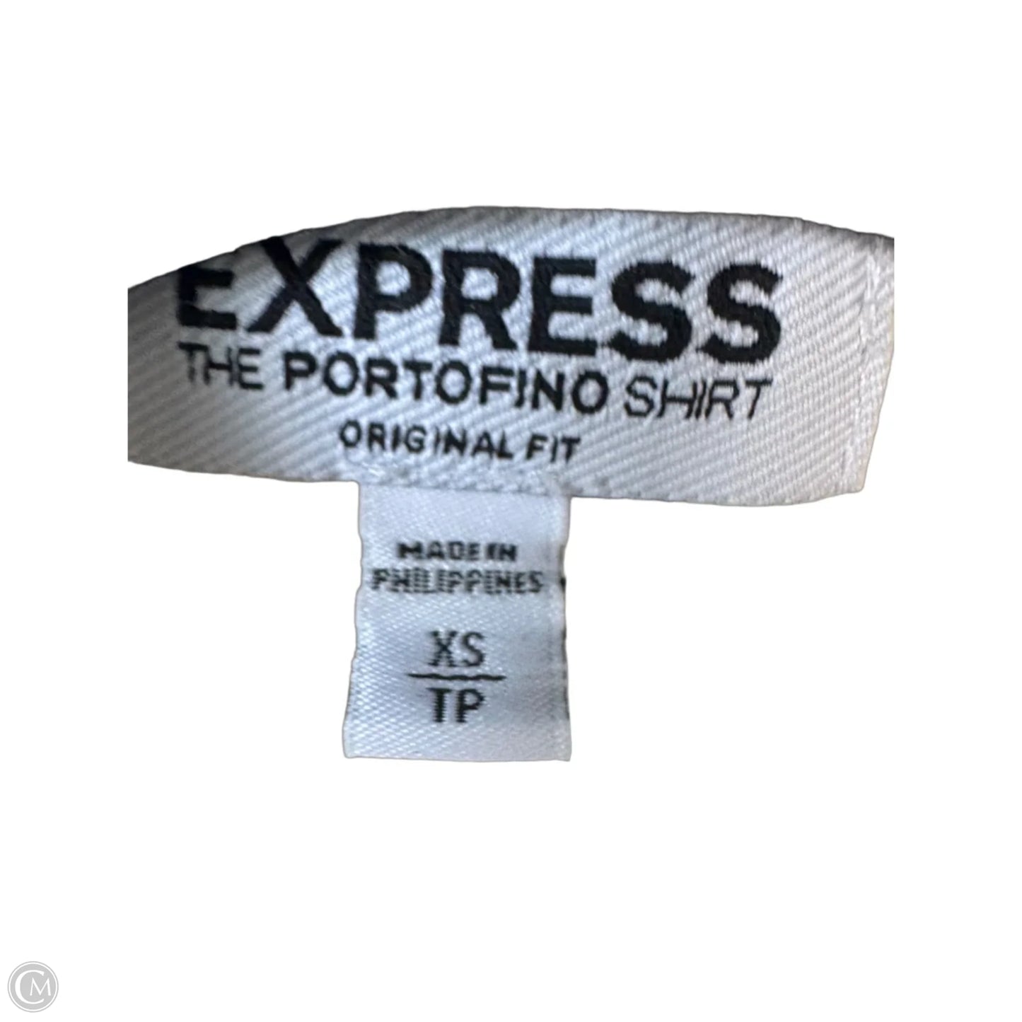 Blouse Long Sleeve By Express In Black & White, Size: Xs