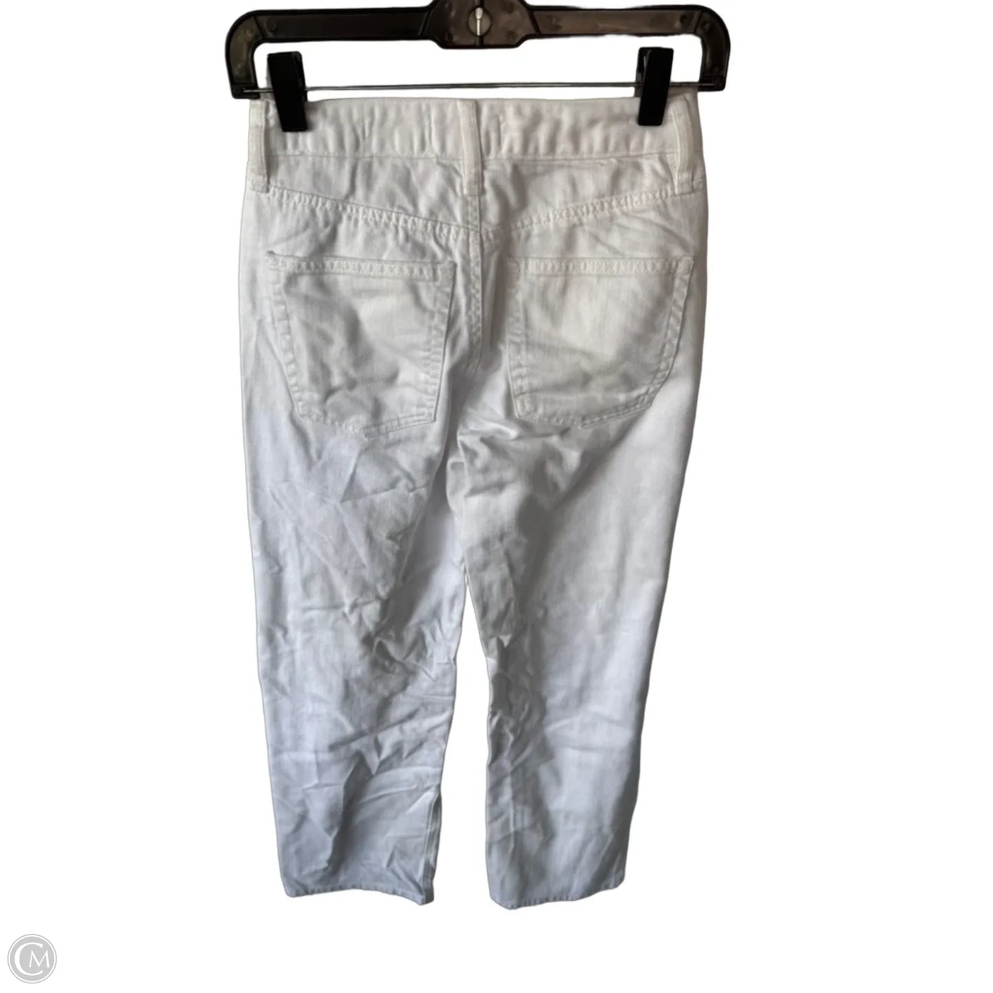 Jeans Wide Leg By Oat In White Denim, Size: 0