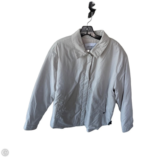 Jacket Other By Calvin Klein In Cream, Size: L