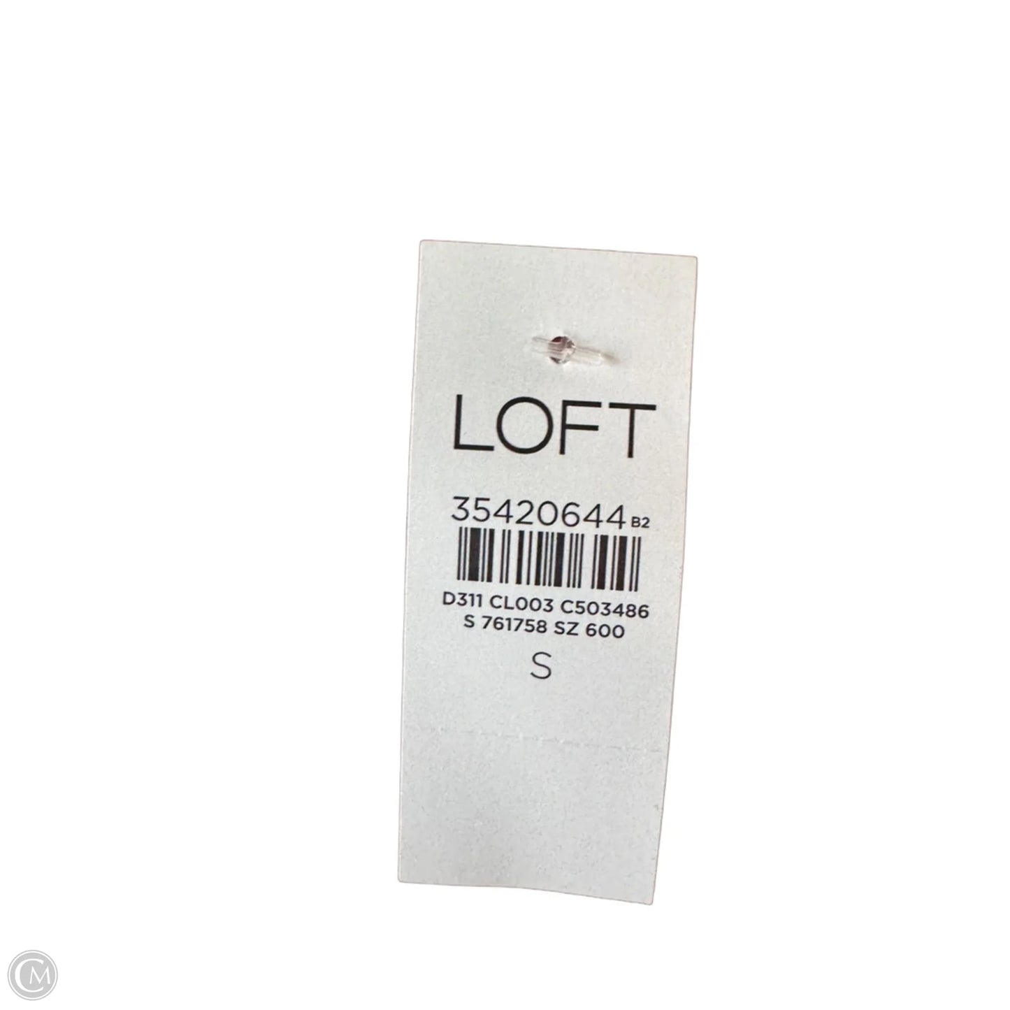 Blouse Short Sleeve By Loft In Brown & Red, Size: S