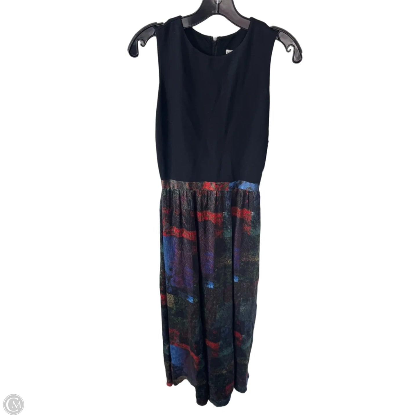 Dress Designer By Alice + Olivia In Black & Green, Size: S