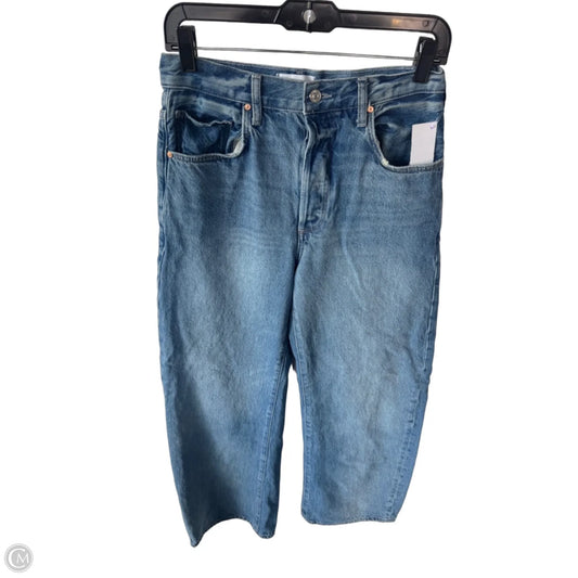 Jeans Wide Leg By Paige In Blue Denim, Size: 2