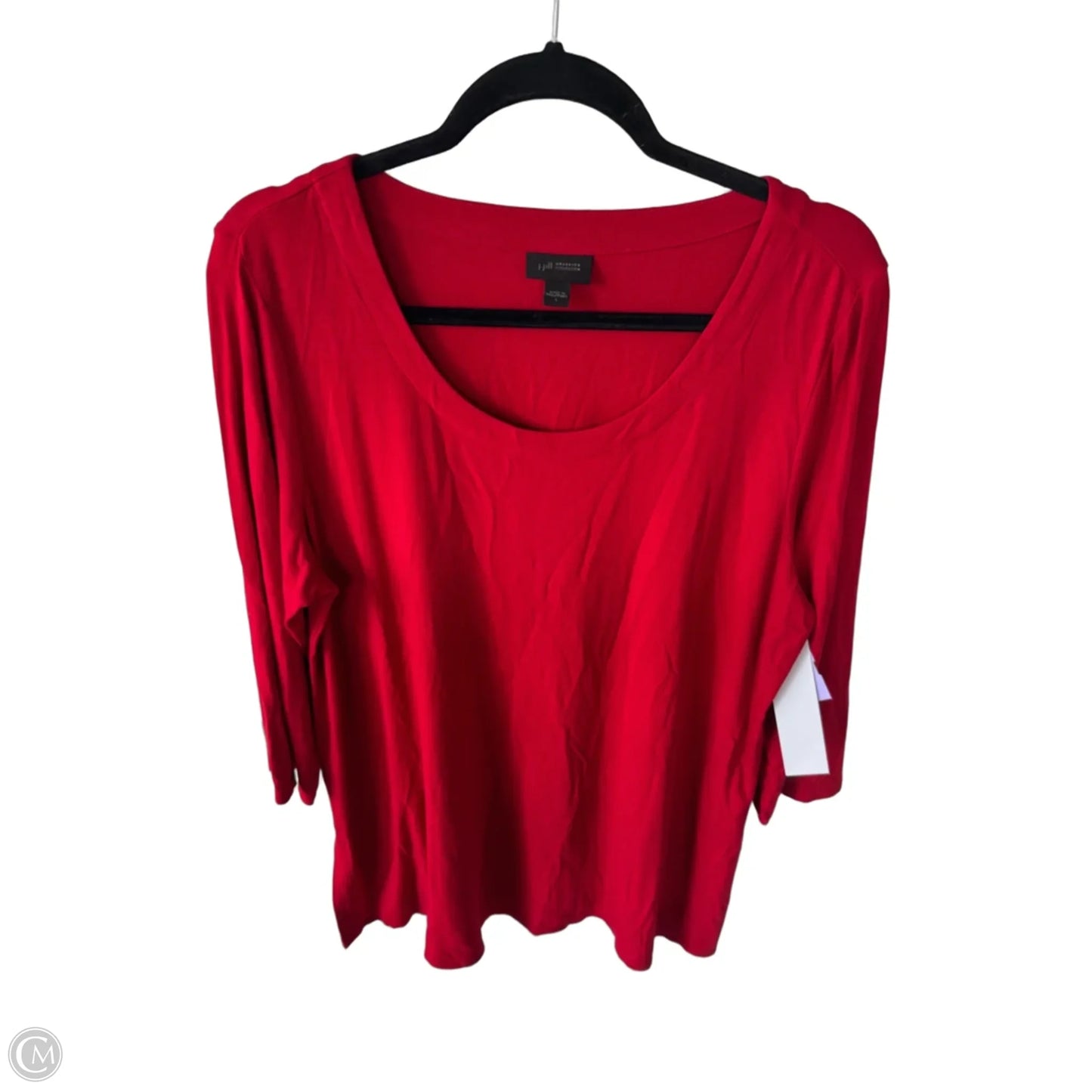 Tunic 3/4 Sleeve By J. Jill In Red, Size: L