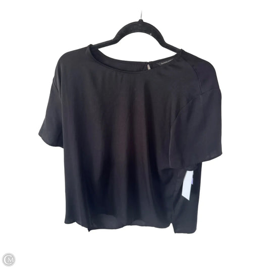 Blouse Short Sleeve By Banana Republic In Black, Size: Xl