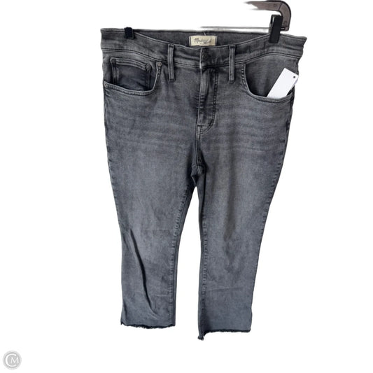 Jeans Flared By Madewell In Black Denim, Size: 10