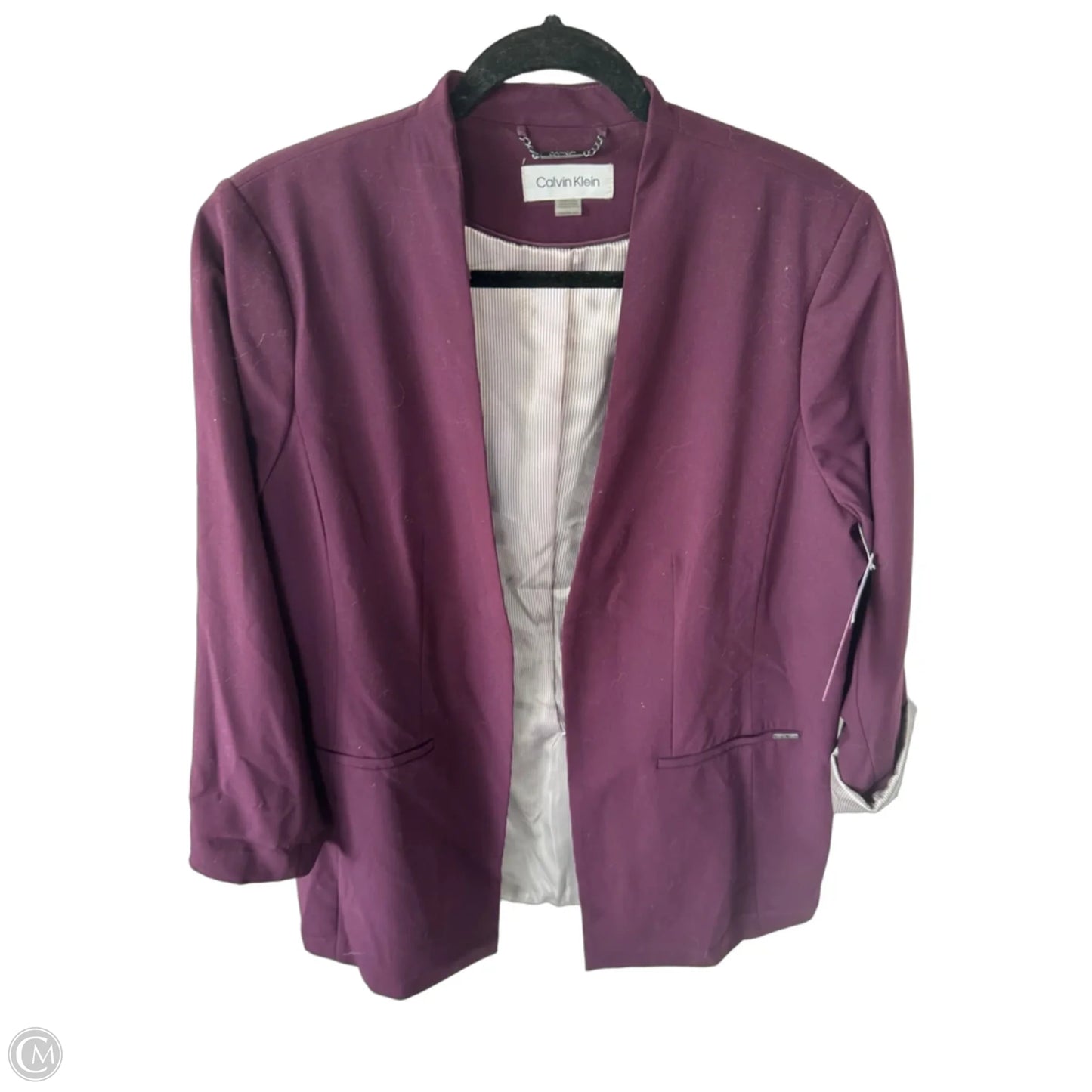 Blazer By Calvin Klein In Purple, Size: Xl