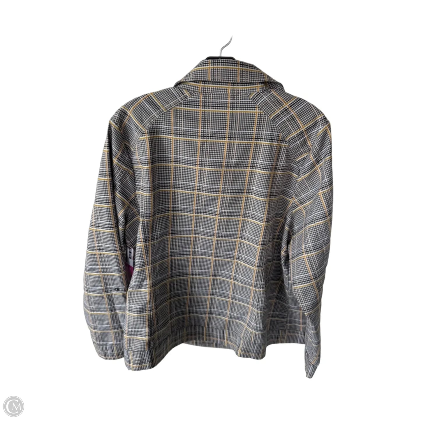 Jacket Denim By Cj Banks In Black & Gold, Size: Xl