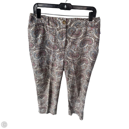 Pants Cropped By Talbots In Paisley Print, Size: 10