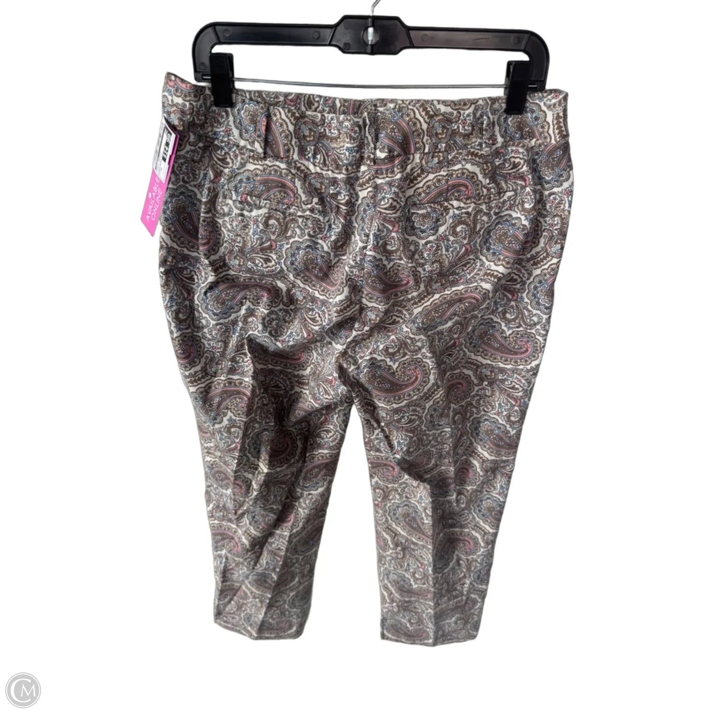 Pants Cropped By Talbots In Paisley Print, Size: 10