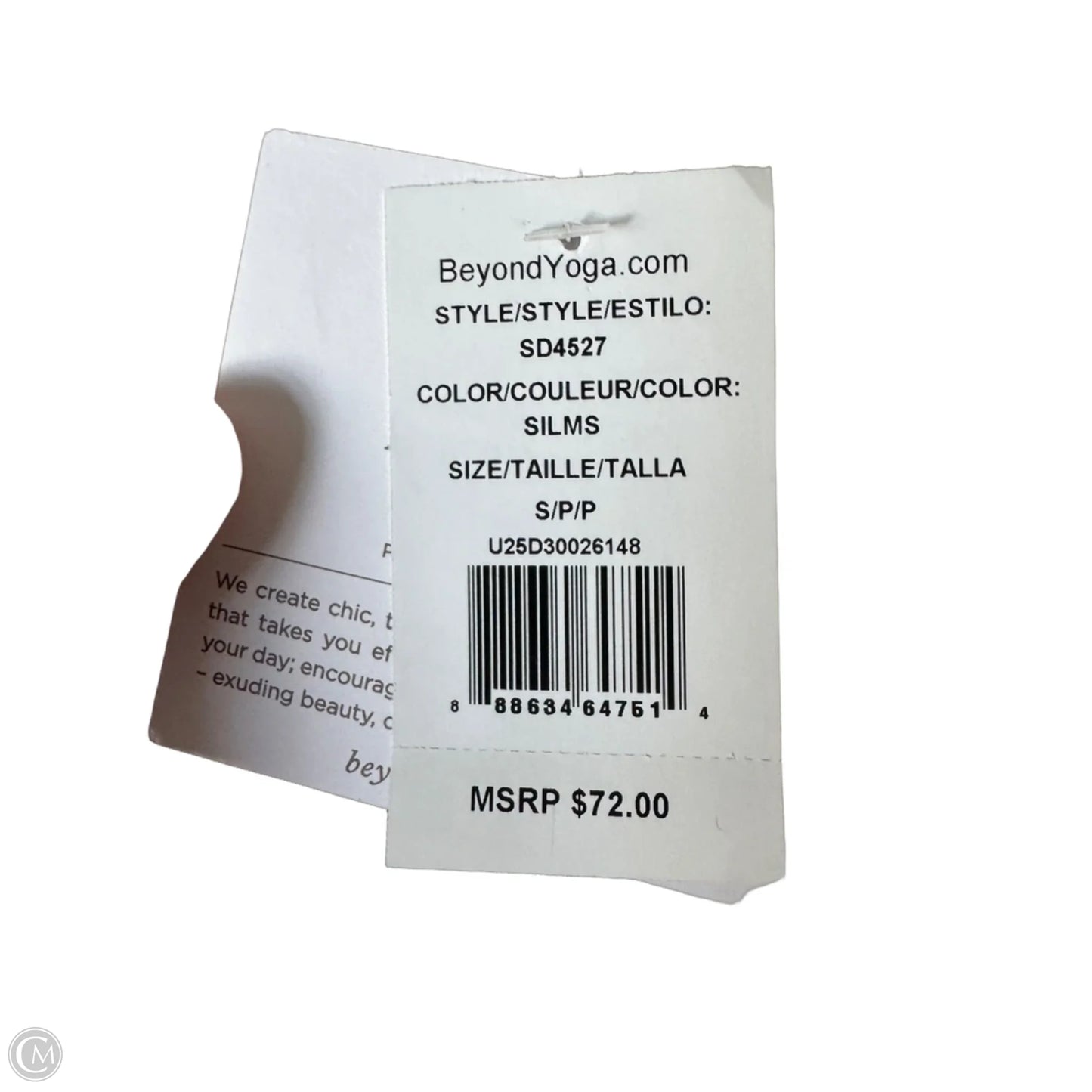 Athletic Bra By Beyond Yoga In Grey, Size: S