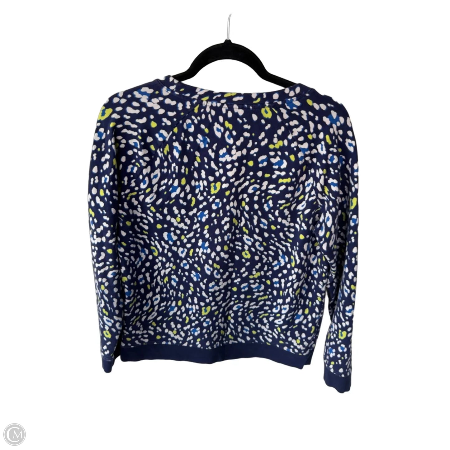 Sweatshirt Crewneck By Talbots In Blue & White, Size: M