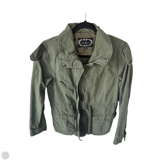 Jacket Utility By Ambiance Apparel In Green, Size: L