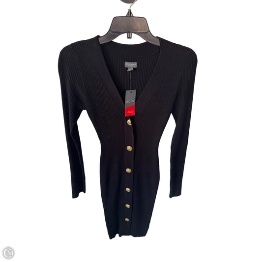 Dress Sweater By Bold Elements In Black & Gold, Size: S