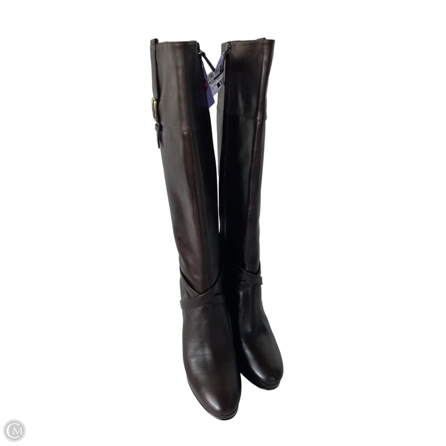 Boots Ankle Heels By Cole-haan In Brown, Size: 8.5