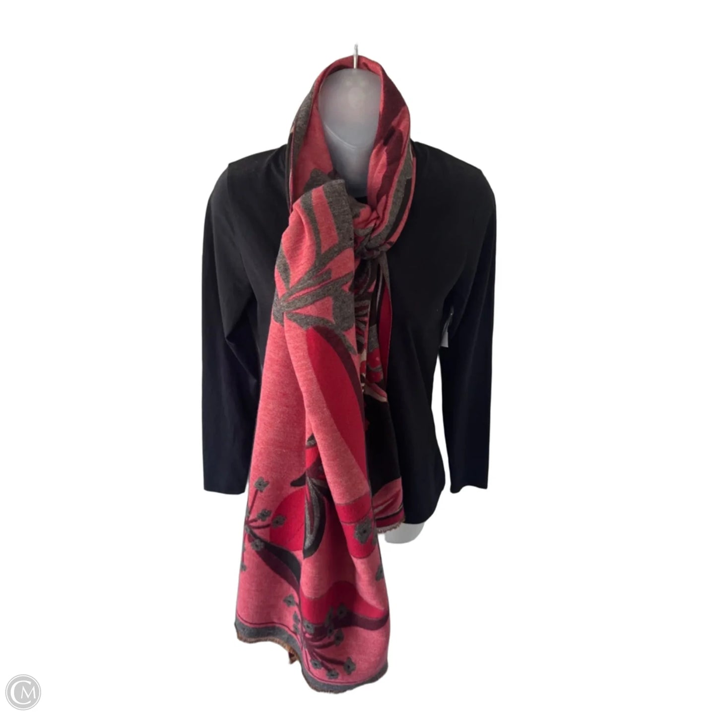 Scarf Winter By Cmb In Black & Red