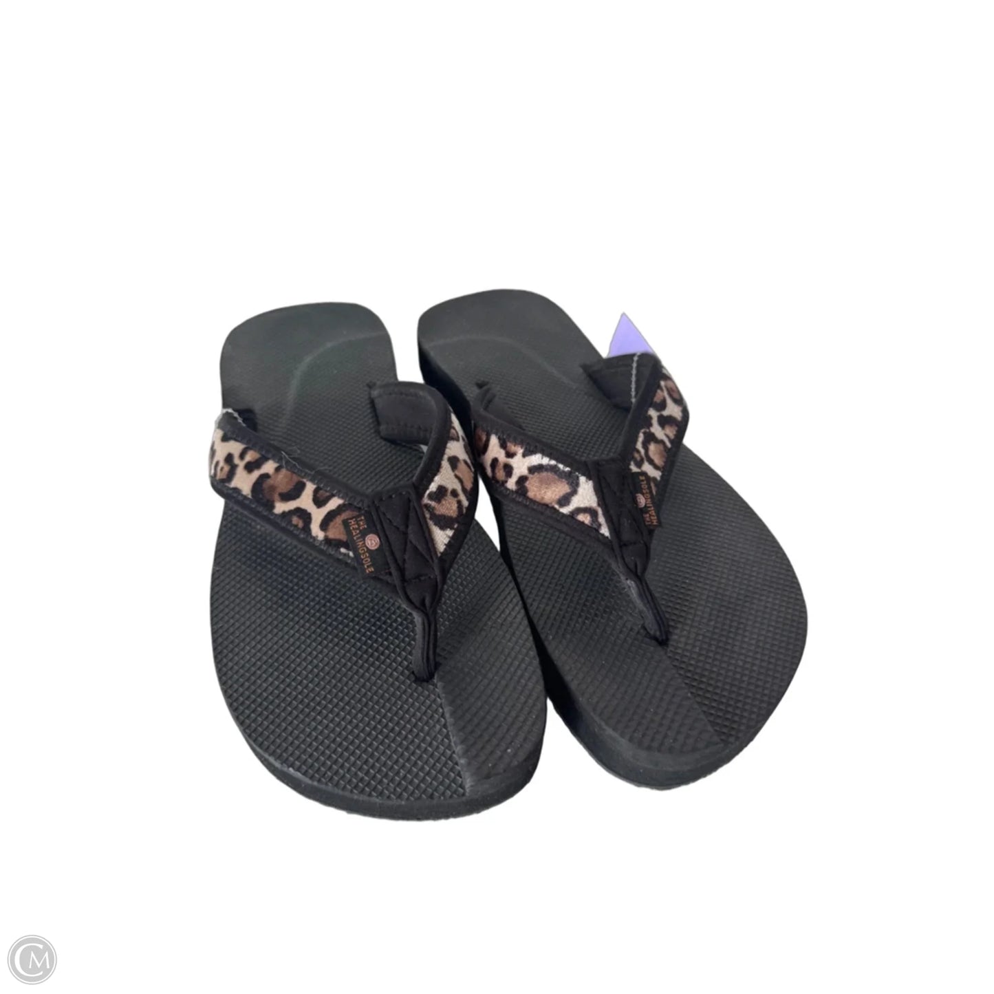 Sandals Flats By Cmc In Black & Brown, Size: 10.5
