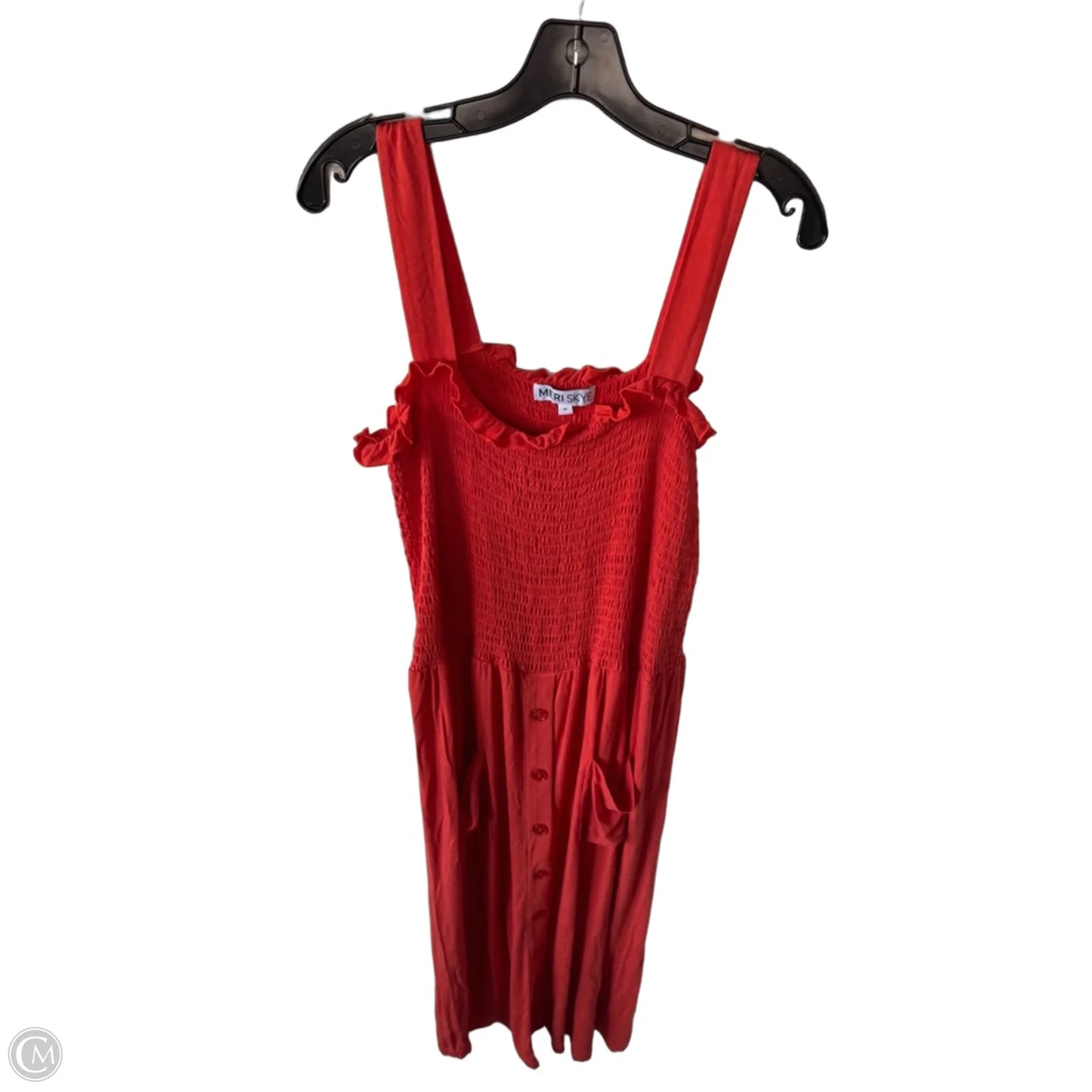 Dress Casual Maxi By Clothes Mentor In Orange, Size: 1X