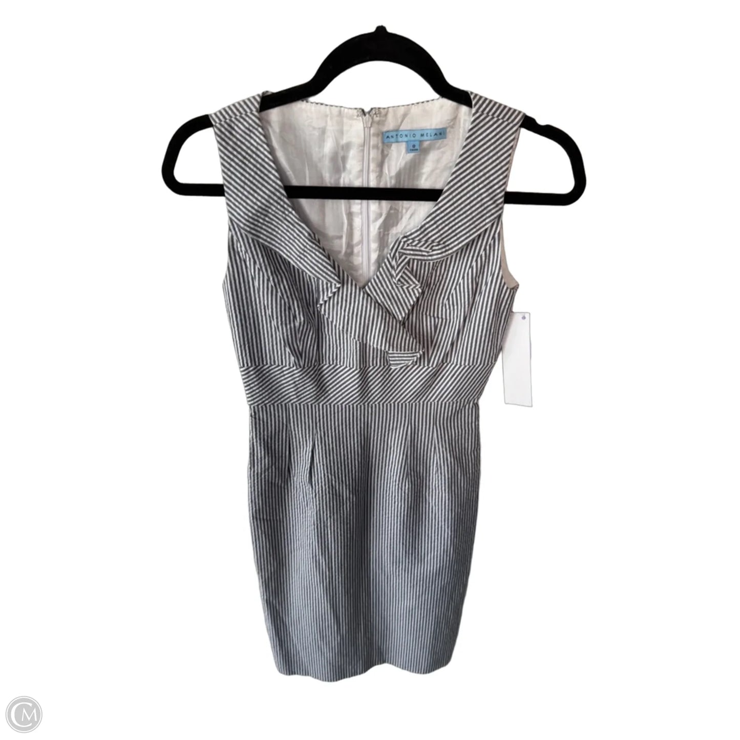 Dress Work By Antonio Melani In Blue & White, Size: Xs